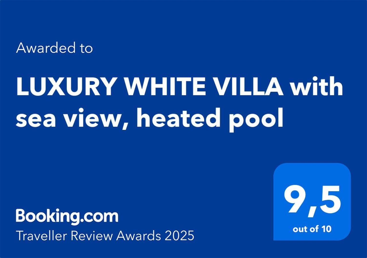 Luxury White Villa With Sea View, Heated Pool Costa Adeje  Kültér fotó