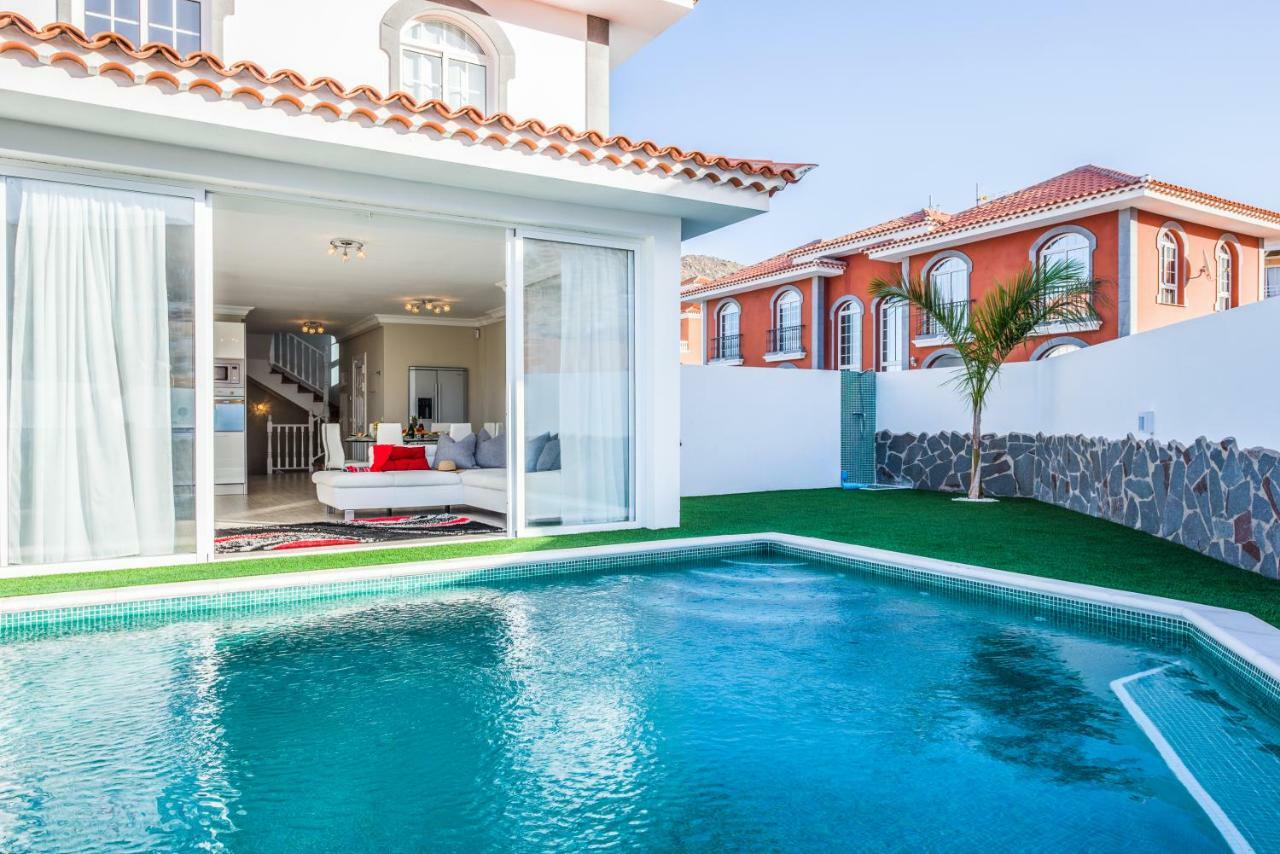 Luxury White Villa With Sea View, Heated Pool Costa Adeje  Kültér fotó